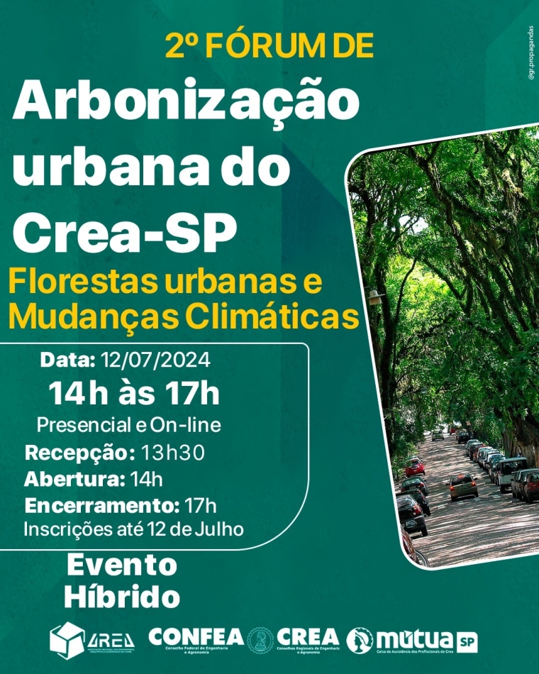 2º Fórum de arbonização urbana do CREA-SP